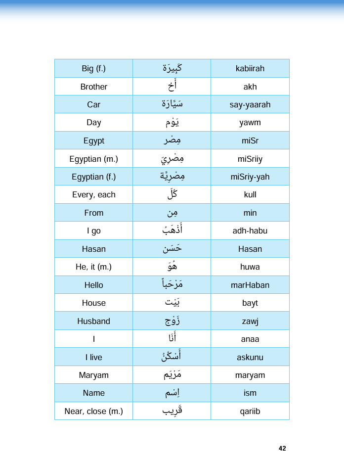 Arabic Simplified Step One